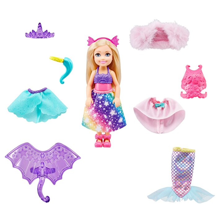 Barbie Dreamtopia Chelsea ve Kostümleri Oyun Seti GTF40 Barbie Dreamtopia Chelsea ve Kostümleri Oyun Seti GTF40