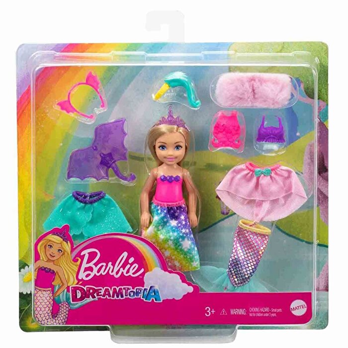 Barbie Dreamtopia Chelsea ve Kostümleri Oyun Seti GTF40 Barbie Dreamtopia Chelsea ve Kostümleri Oyun Seti GTF40
