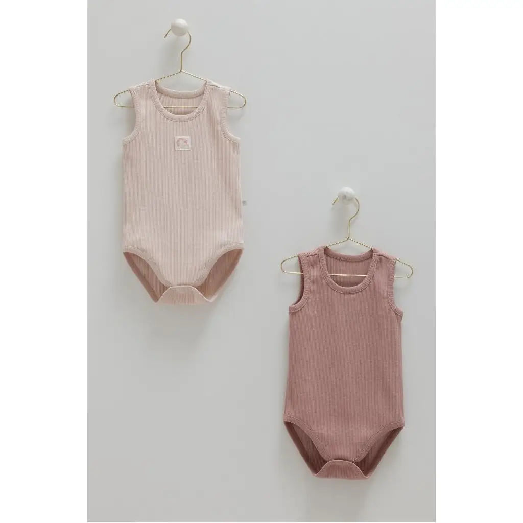Caramell %100 Pamuk 2'li Atlet Body Lila CRML.LİL.BK2088