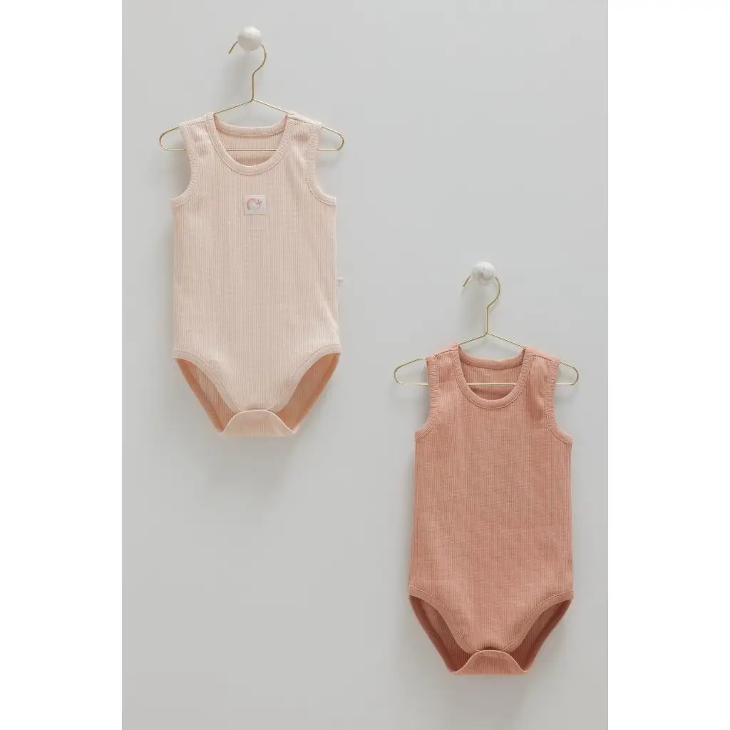Caramell %100 Pamuk 2'li Atlet Body Pudra CRML.PDR.BK2088