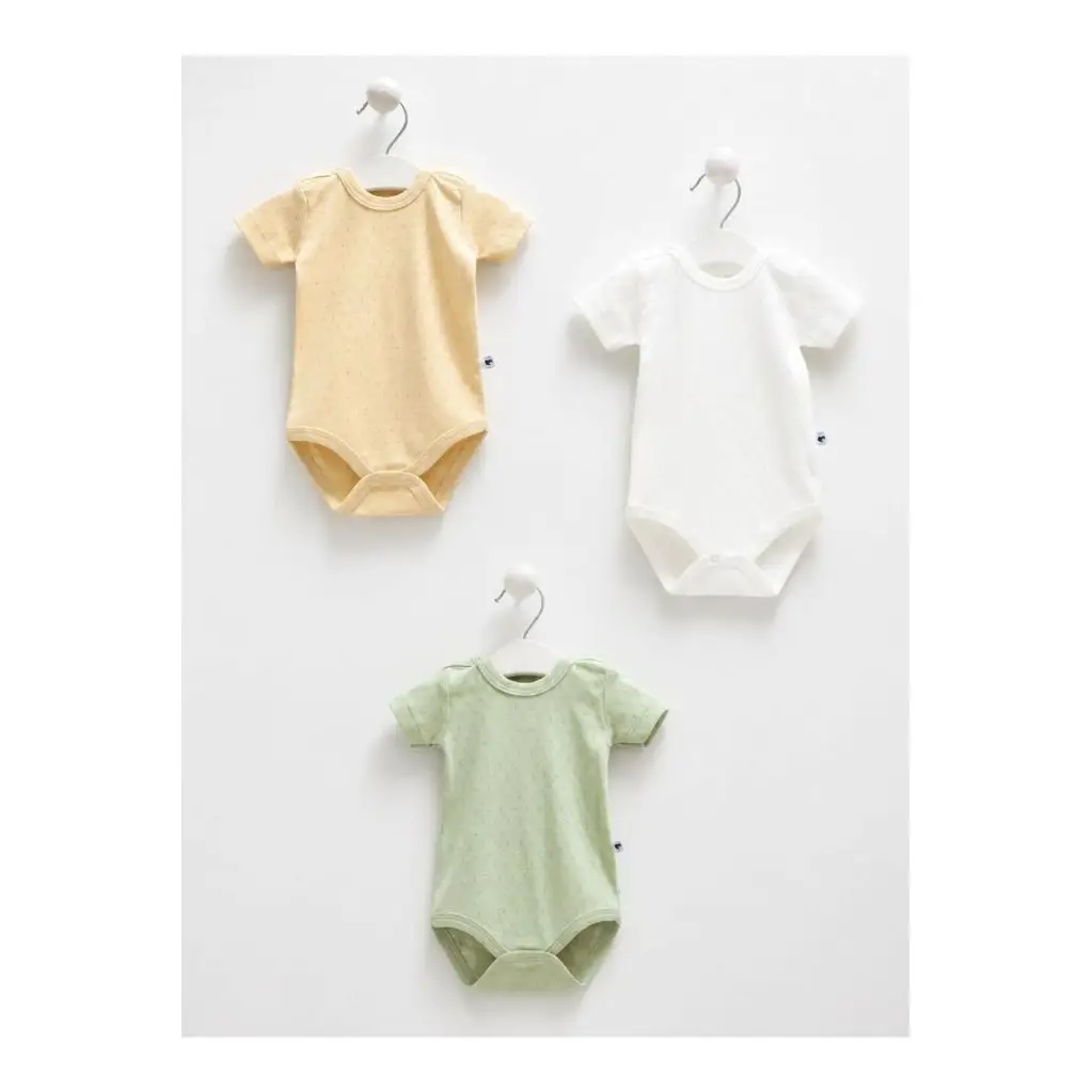 Caramell %100 Pamuk 3'lü Atlet Body Hardal CRML.HRDL.BE1507