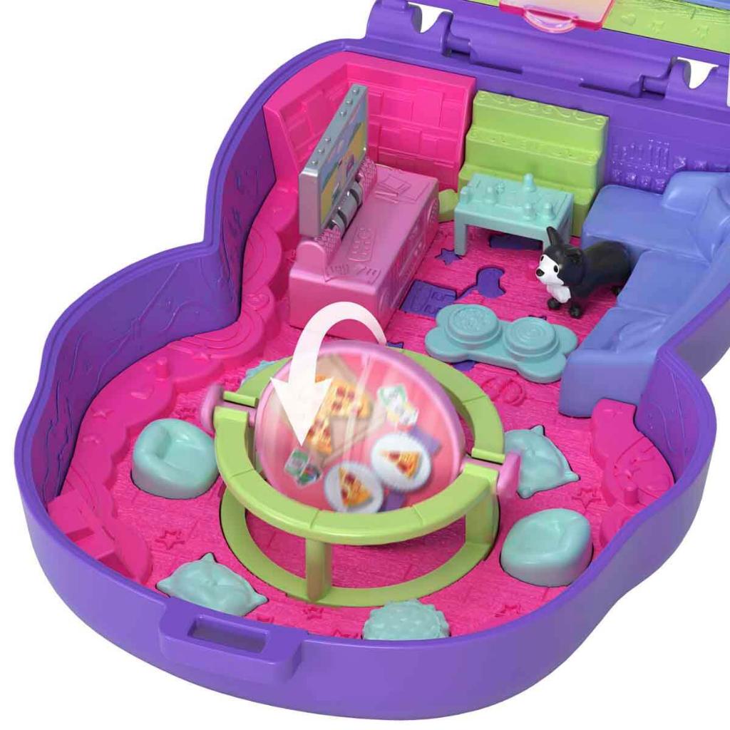Polly Pocket ve Maceraları Kompakt Oyun Seti Göz Bantlı Köpek JFG56-JCR38 Polly Pocket ve Maceraları Kompakt Oyun Seti Göz Bantlı Köpek JFG56-JCR38