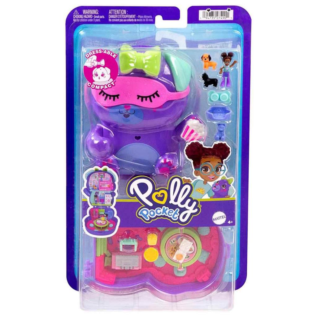 Polly Pocket ve Maceraları Kompakt Oyun Seti Göz Bantlı Köpek JFG56-JCR38 Polly Pocket ve Maceraları Kompakt Oyun Seti Göz Bantlı Köpek JFG56-JCR38