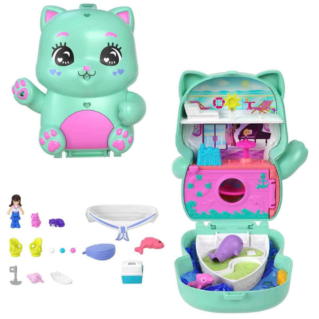 Polly Pocket ve Maceraları Kompakt Oyun Seti Kedi JFG56-JCR37 Polly Pocket ve Maceraları Kompakt Oyun Seti Kedi JFG56-JCR37