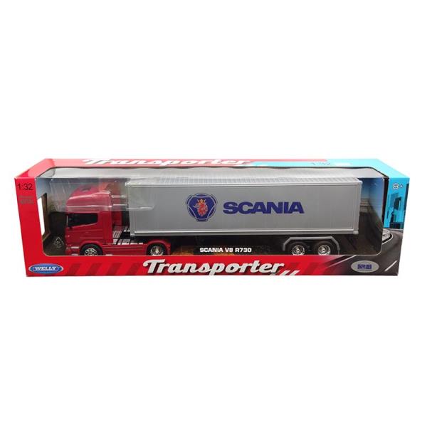 Welly 1:32 Scania V8 R730 Tır 32671S-W Welly 1:32 Scania V8 R730 Tır 32671S-W
